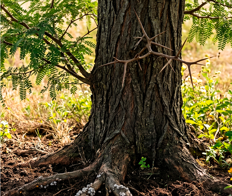 Healthy green plants growing in rich soil