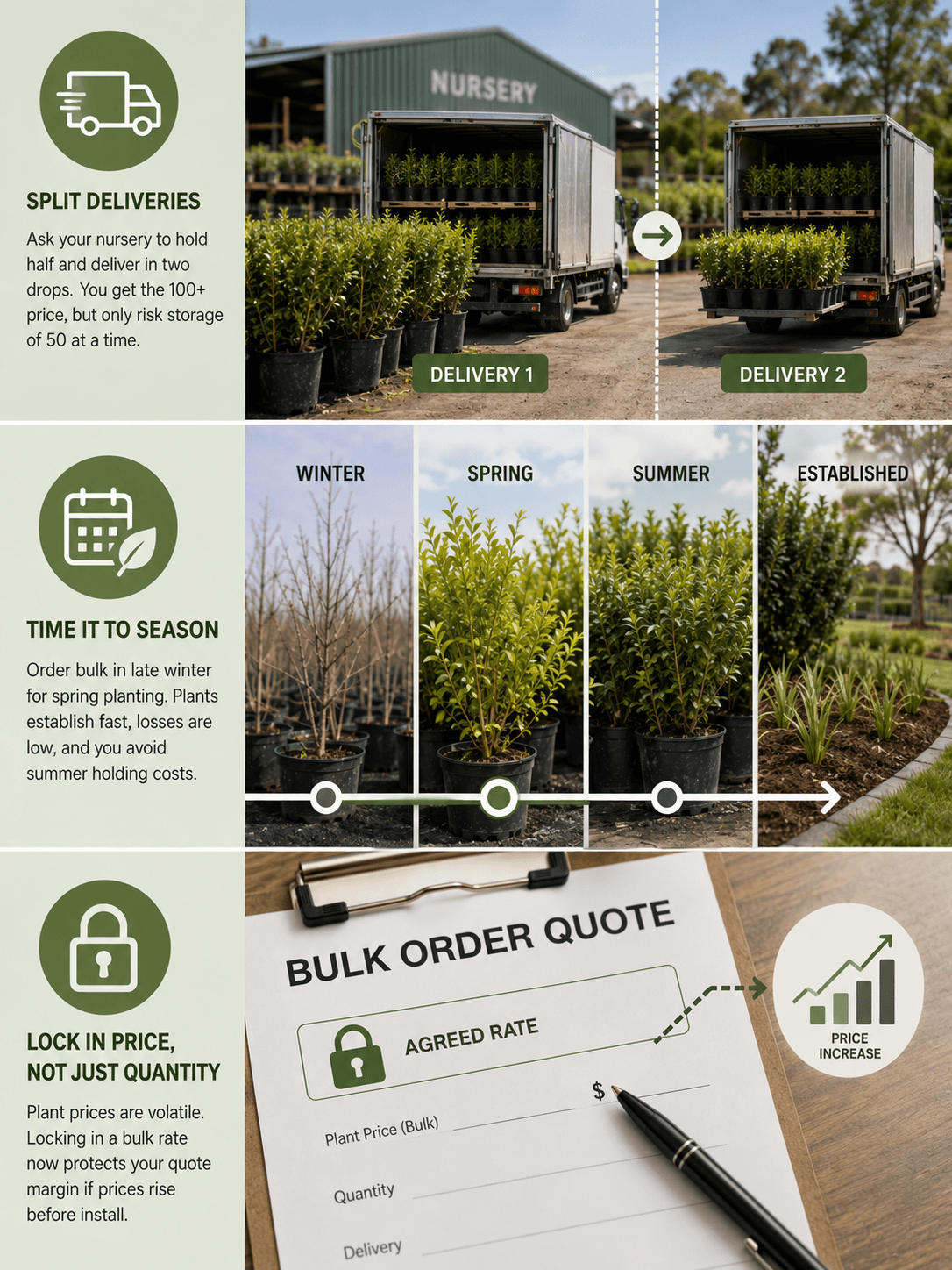 Structuring bulk orders safely