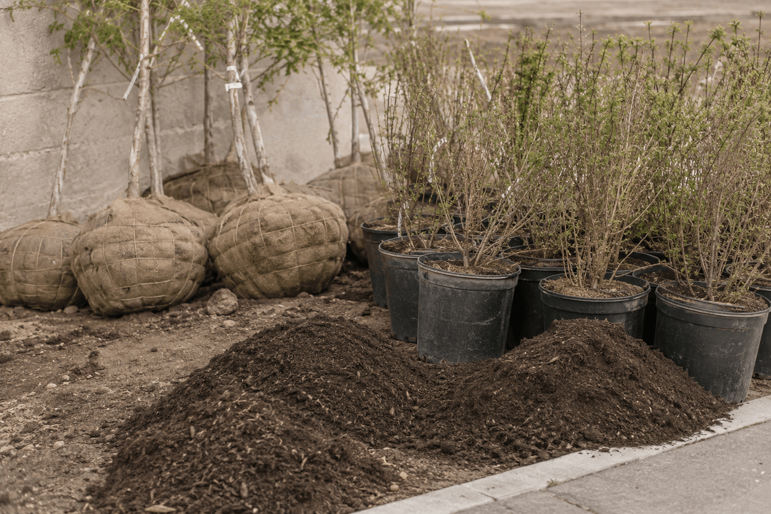 Illinois-hardened, overwintered nursery stock with dense root mass